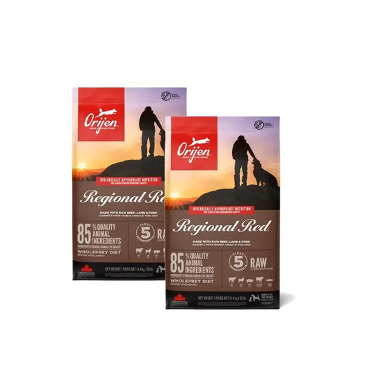 Orijen Canine Adult Regional Red 11,4 Kg Dog Food , pack 2