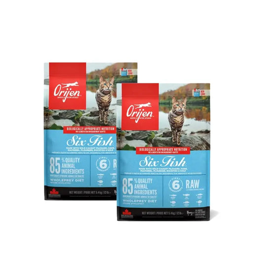 Orijen Feline Adult 6 Fish 5,4Kg cat food pack 2