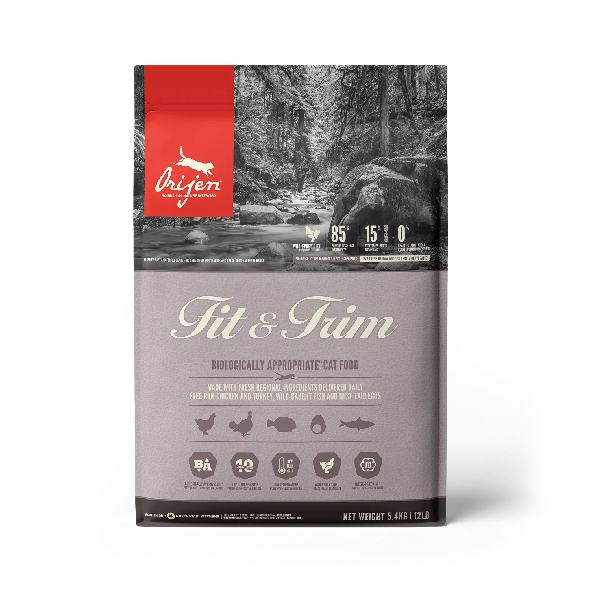 Orijen Feline Adult Orijen Fit Trim 5,4Kg cat food