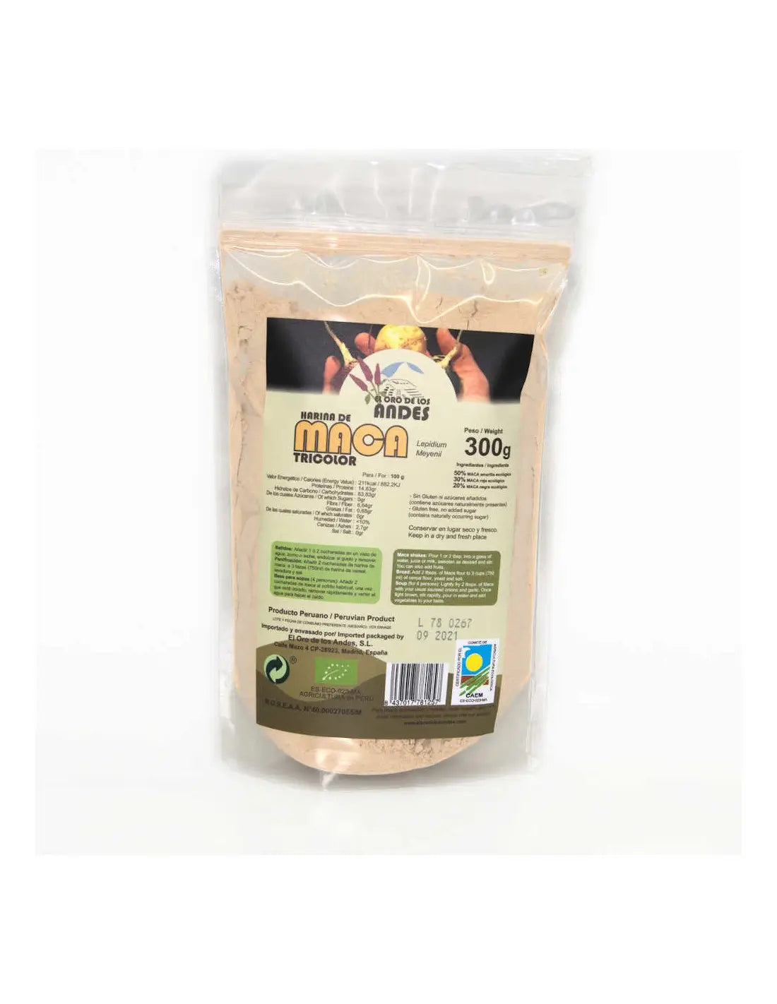 Oro Andes Maca Tricolour 100%, 300 Gr