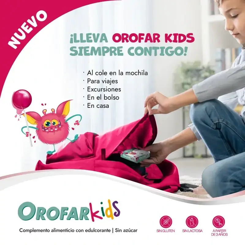 Orofar Kids Sugar Free Raspberry Throat Itch Lollipops , 2x8 lollipops