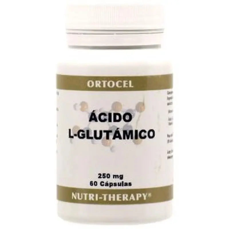 Ortocel Nutri-Therapy L-Glutamic Acid 250Mg. 60 Capsules