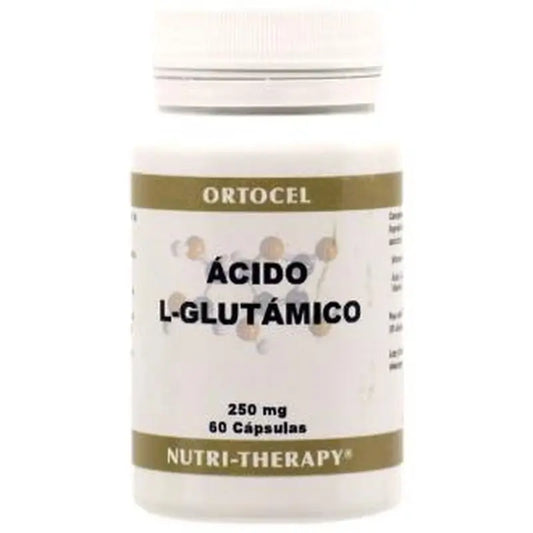 Ortocel Nutri-Therapy L-Glutamic Acid 250Mg. 60 Capsules