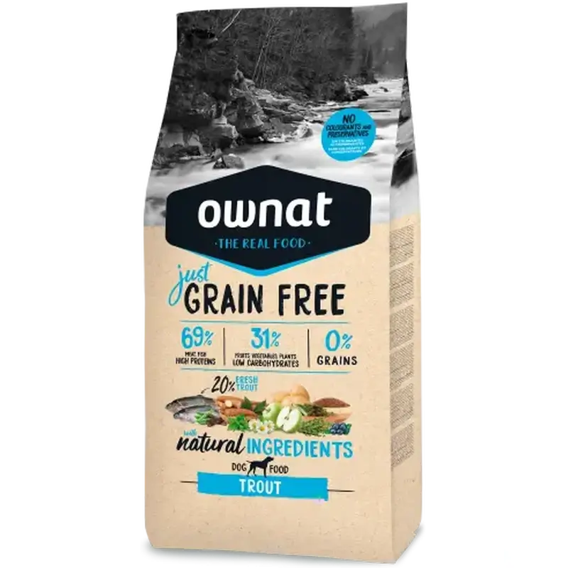 Ownat Just Canine Adult Grain Free Trout 14Kg