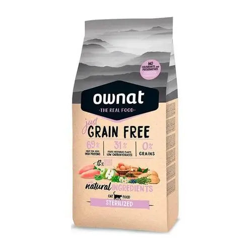 Ownat Just Feline Adult Sterilised Grain Free 8Kg, cat food