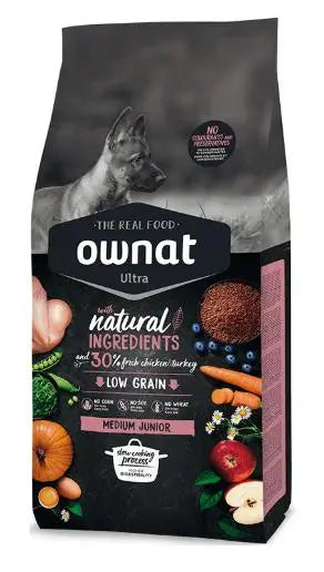 Ownat Ultra Canine Junior Medium 3Kg, dog food for dogs