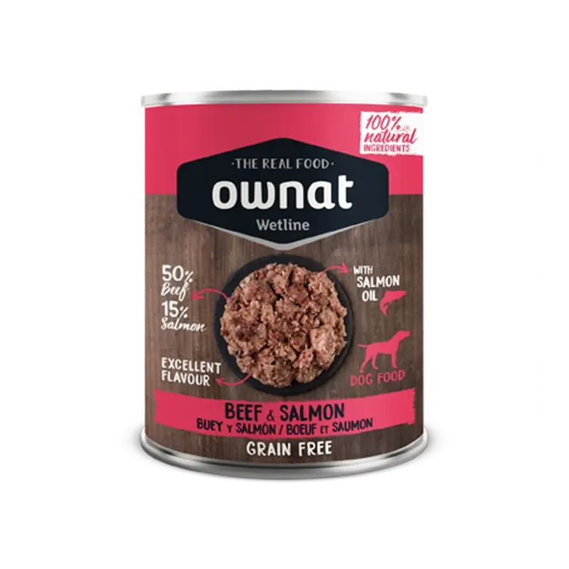 Ownat Wetline Canine Beef & Salmon 12X395Gr