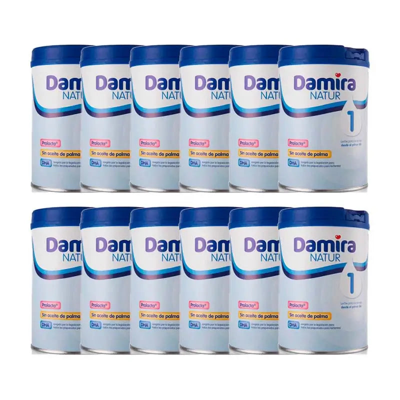 Pack 12 X Damira Natur 1 Starter Milk 800 gr