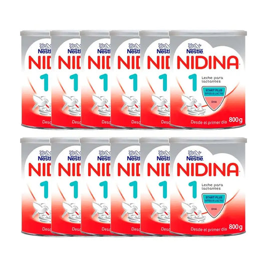 Pack 12 X Nesté Nidina 1 For Infants 800 g