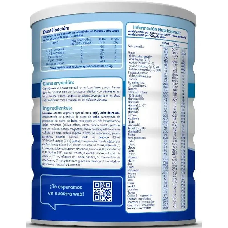 Nutribén Natal Pro-Alpha Milk Starter Milk, 12 X 400 g
