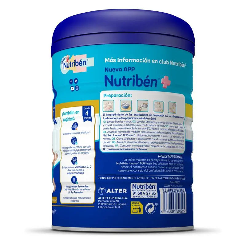Nutribén Innova 1 Top Protein Starter Milk, 2 X 800 g