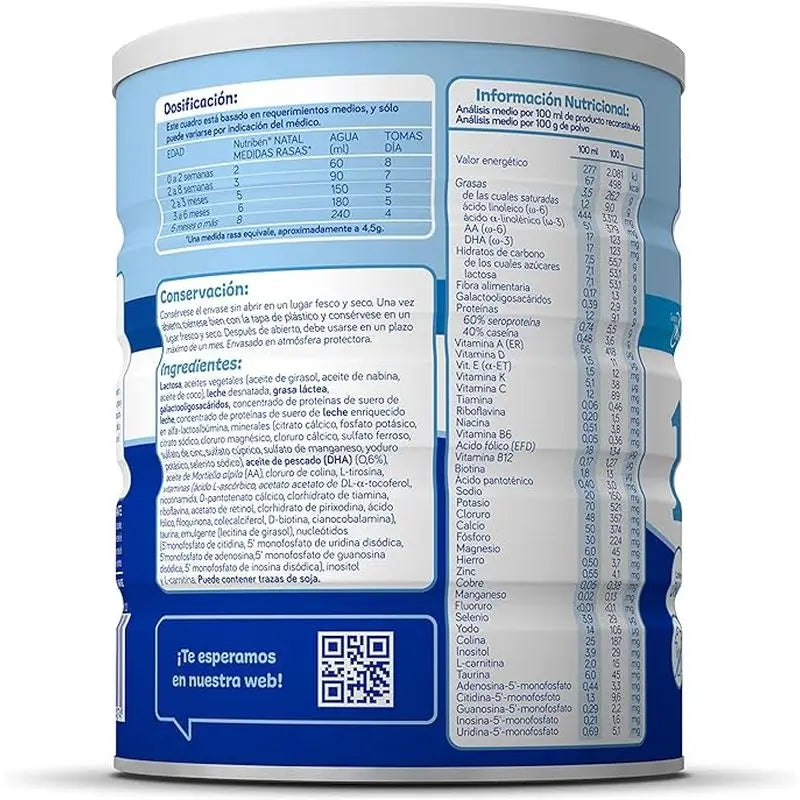 Nutribén Natal Pro-Alpha Milk Starter, 2 X 800 g