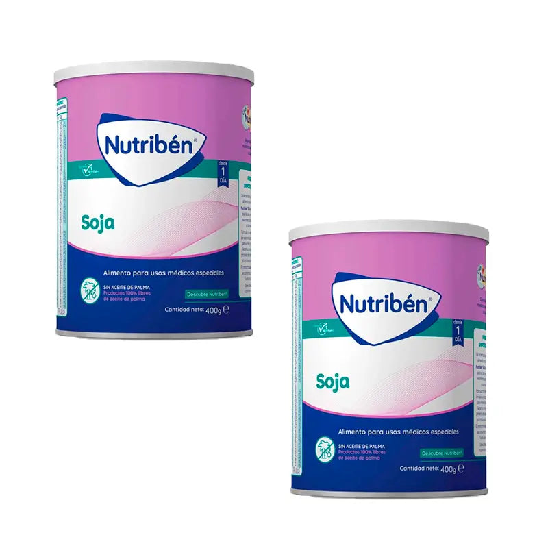Nutribén Soya Hydrolysed Milk, 2 X 400 grams
