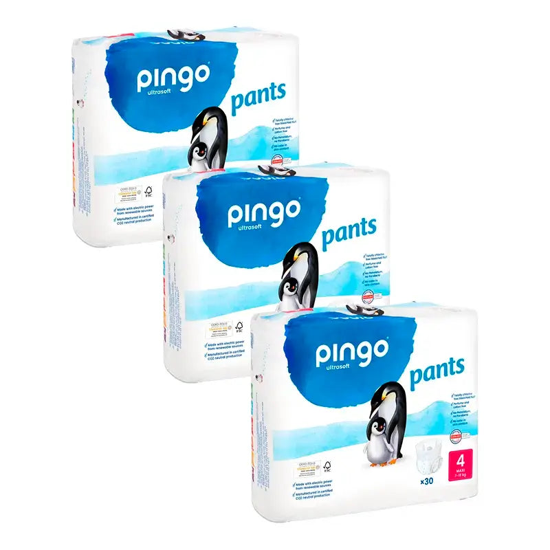 Pingo Nappy Panties Size 4, Pack 3 X 30 pcs.