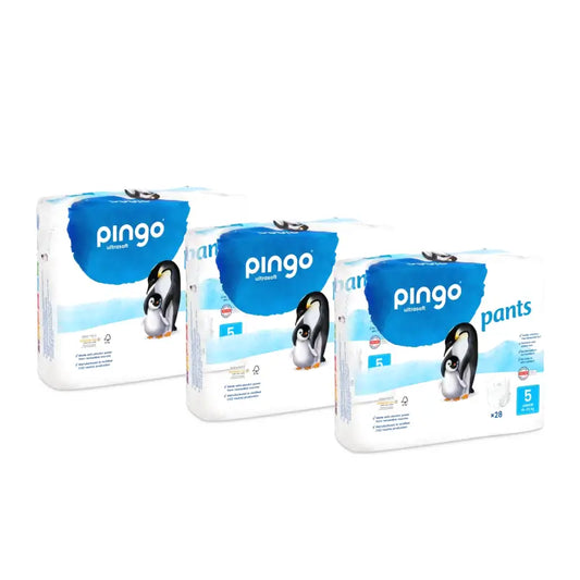 Pingo Pañal Eco Nappies, Size 5 (11–25 kg), Pack of 3 x 28 units