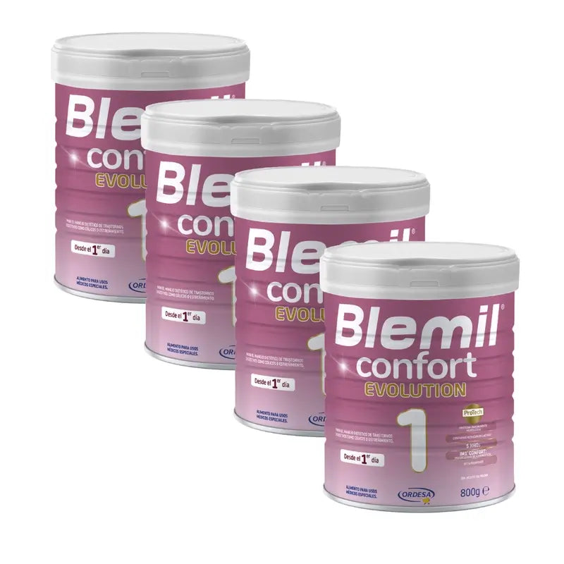Blemil 1 Confort Evolution, Pack 4x800 g