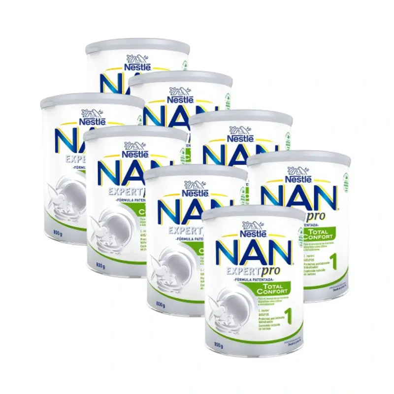 Nestlé Nan Total Comfort 1 Infant Milk, Pack 8 X 800 g