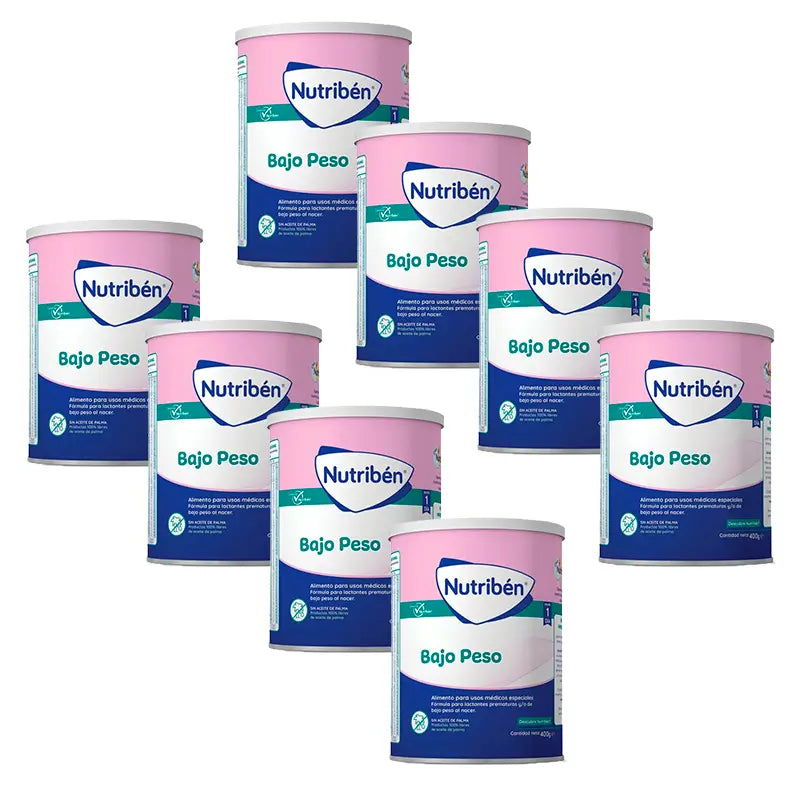 Nutribén Low Weight Milk, 8 X 400 grams