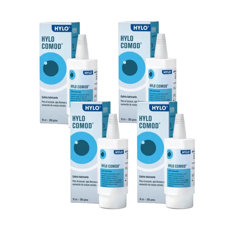 Hylo Comod Eye Drops 10 ml, Pack of 4