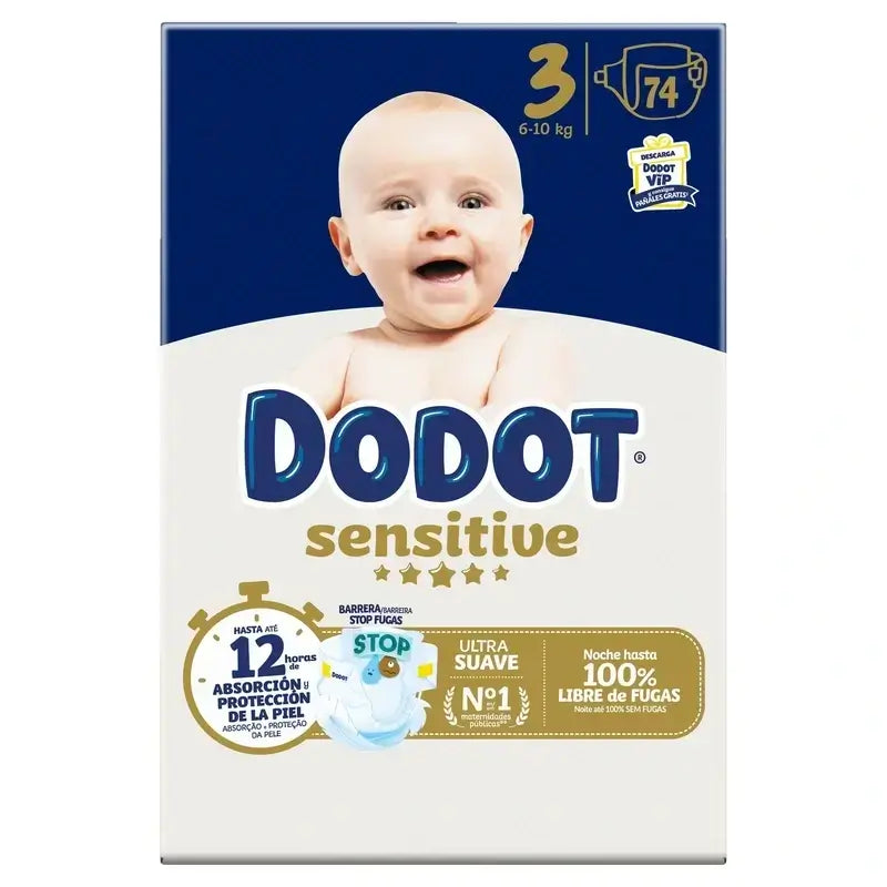 Dodot Sensitive Size 3, 148 Nappies
