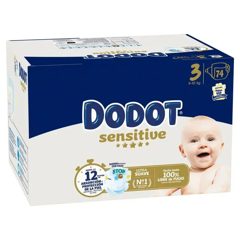 Dodot Sensitive Size 3, 148 Nappies