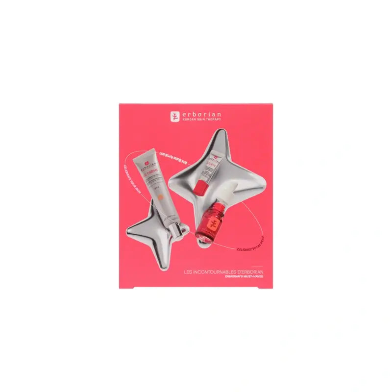 Erborian CC Crème + CC Eye + Skin Therapy Doré Set