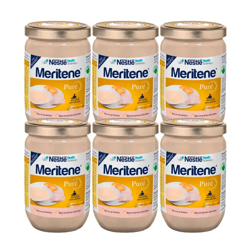 Meritene Mashed Pork Loin with Potatoes, Pack 6x300 g
