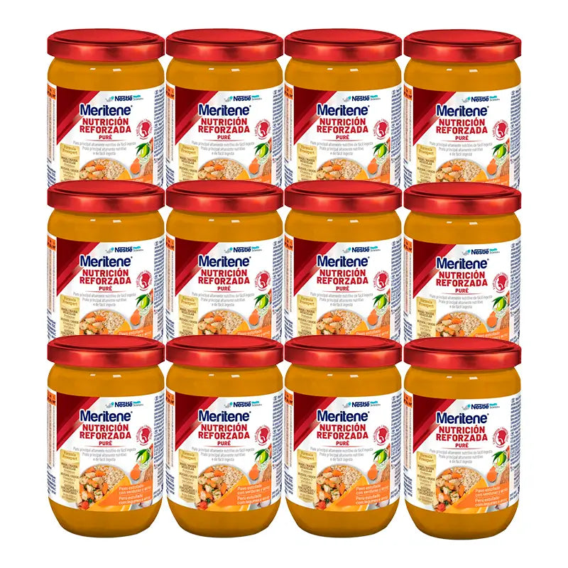 Meritene Pure Turkey with Rice and Carrot, Pack 12x300g