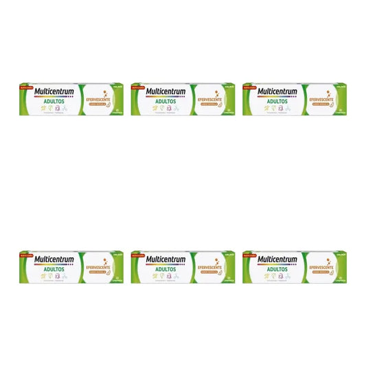 Multicentrum Effervescent Multivitamin Food Supplement for Adults, 6 x 20 tablets