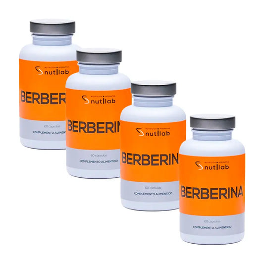 Nutilab Berberine 500 Mg, Pack 4x60 Capsules