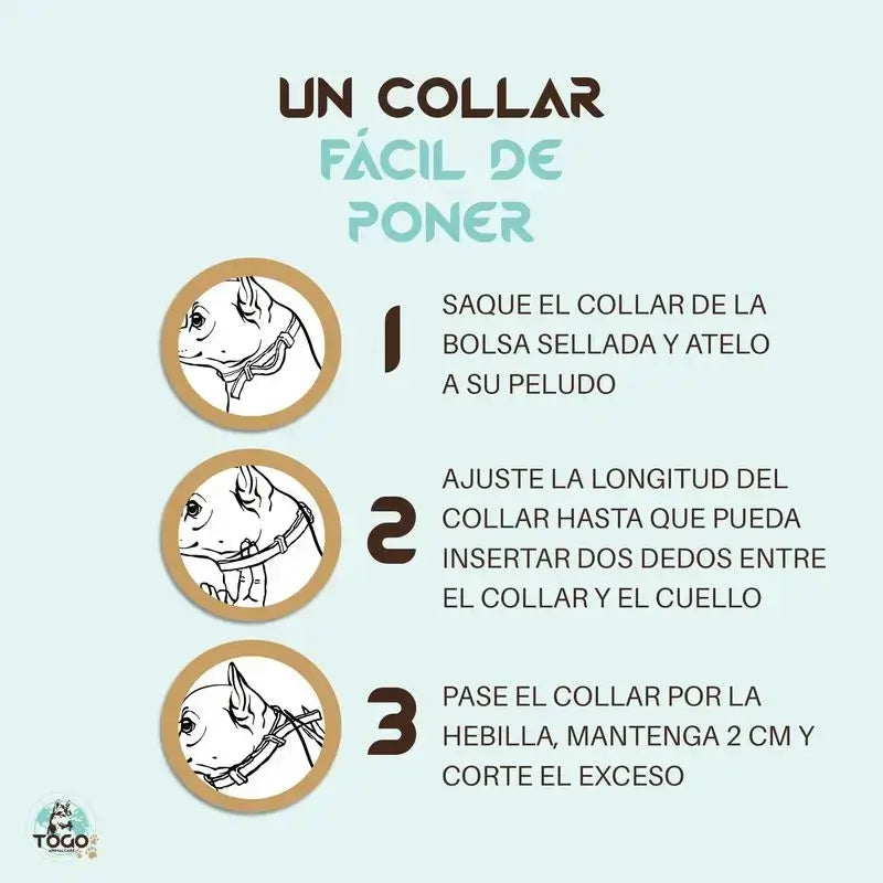 Pack Togo Anti-Parasite Repellent Collar For Dogs All Sizes