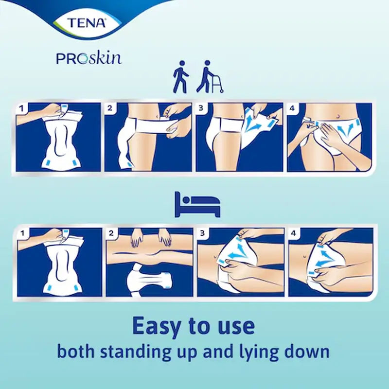 Tena Diaper Flex Proskin Anatomical Night Belt Large , 80 pcs.