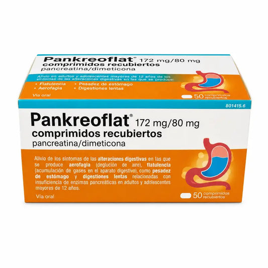 Pankreoflat, 50 Tablets