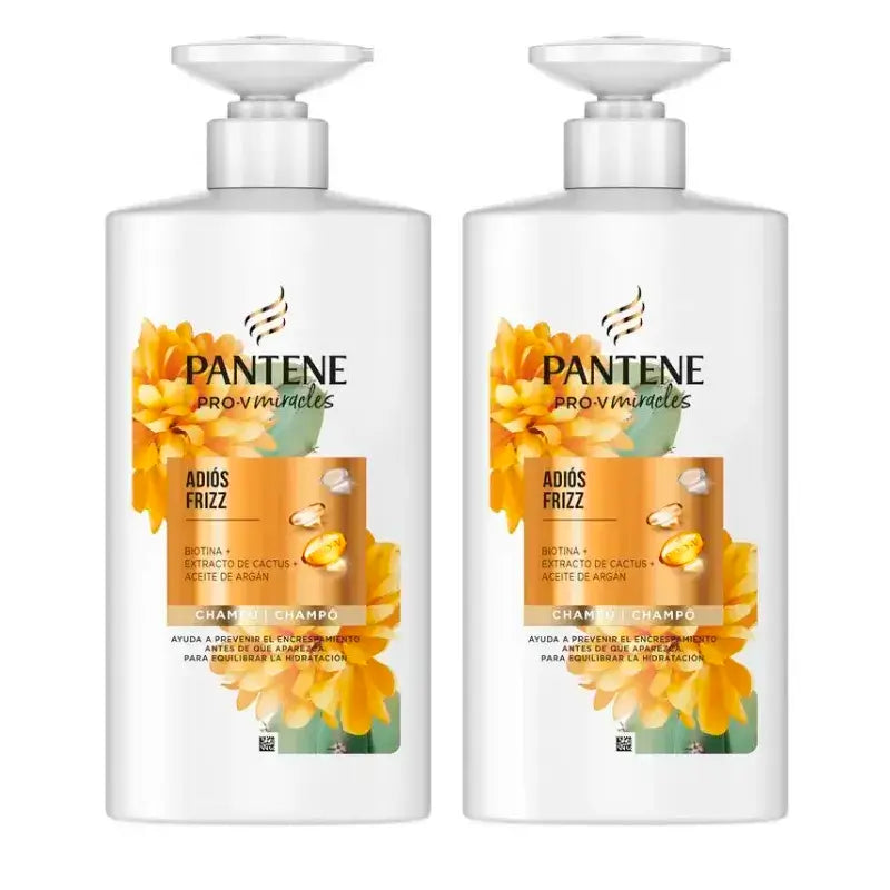 Pantene Miracles Cactus Anti Frizz Shampoo, Pack 2 x 500Ml