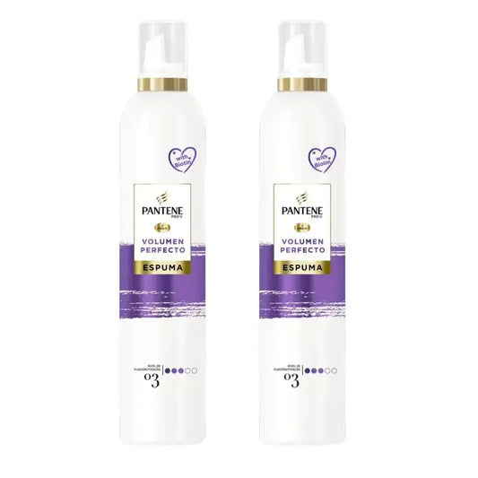 Pantene Pro-V Perfect Volume Nourishing Foam, Pack 2 x 300 Ml