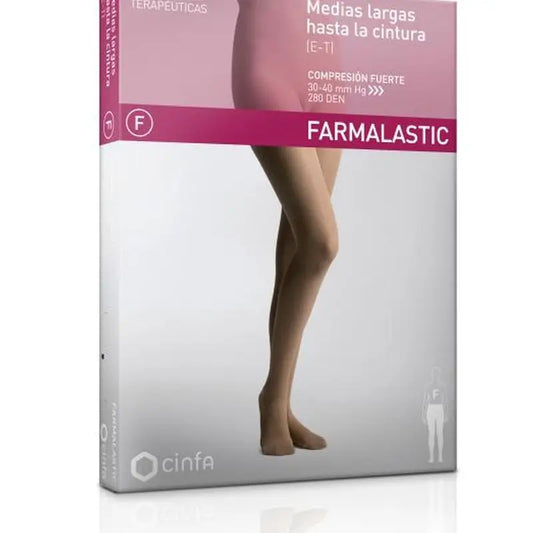 Farmalastic Panty Normal Compression Beige, Large Size