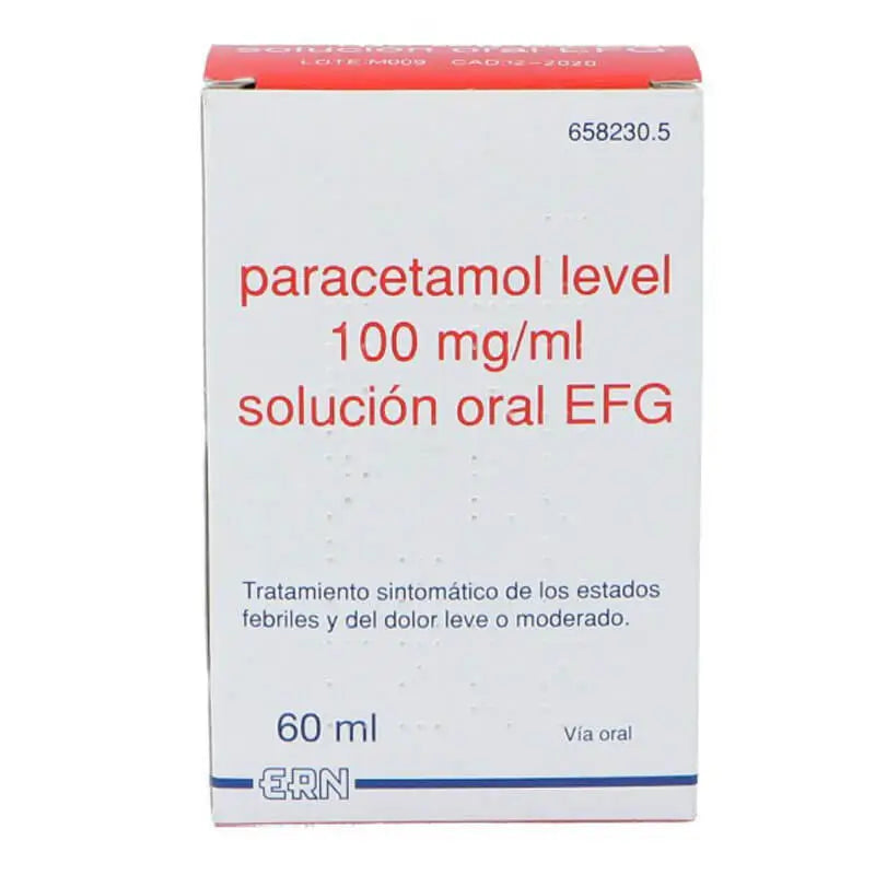 Paracetamol Level 100 mg/ml Oral Solution EFG 60 ml
