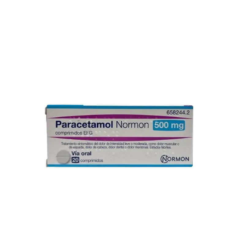 Paracetamol Normon Efg 650 mg 20 tablets