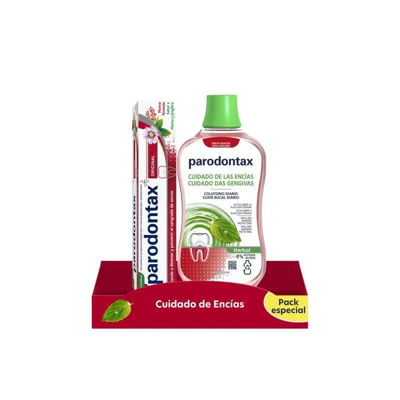 Parodontax Herbal Gum Care Pack (toothpaste + mouthwash)