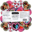 Red Condoms Heart Shape Pouch, 144 units