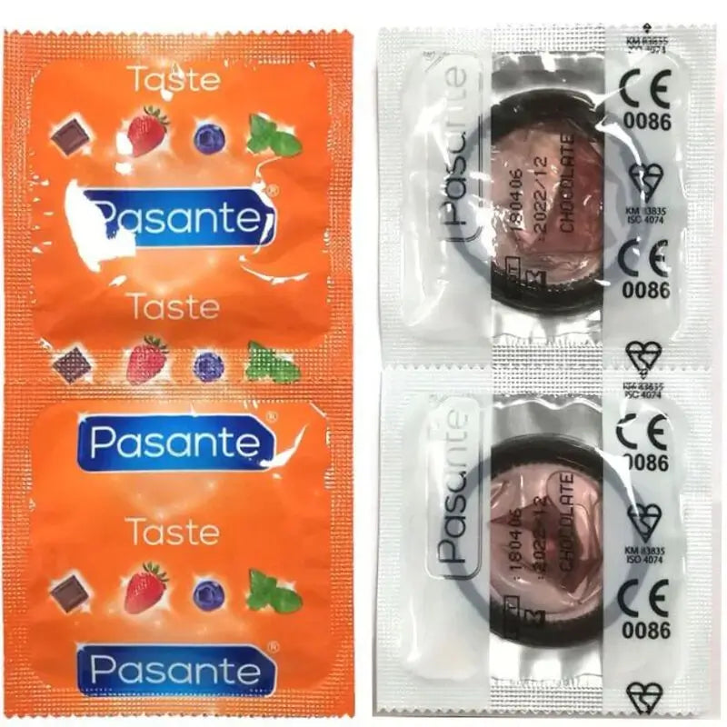 Pasante Condom Chocolate Flavour Bag, 144 units