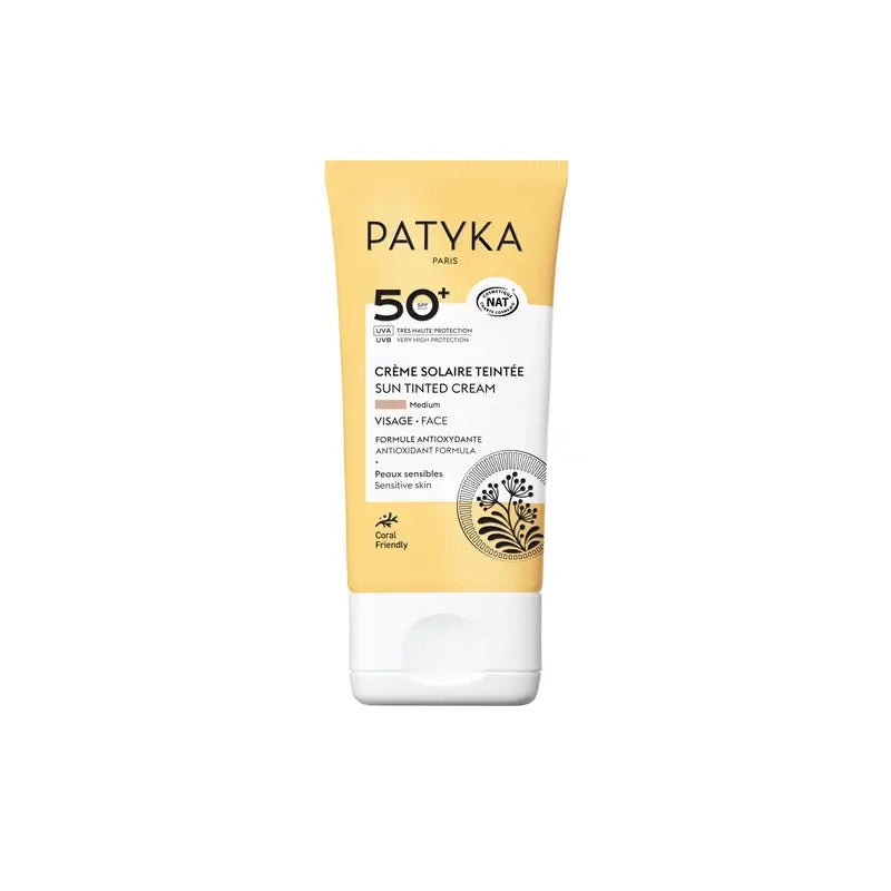 Patyka Coloured Sunscreen Face Cream Spf50 - Medium, 40 ml