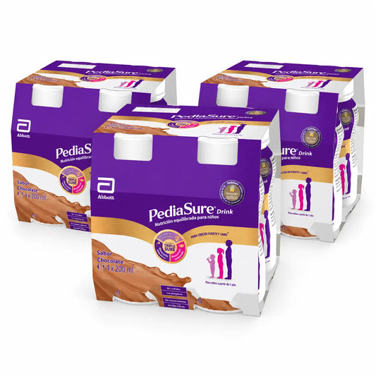 Pediasure Drink Chocolate Children, 4 Bottles x 220 ml Pack 3