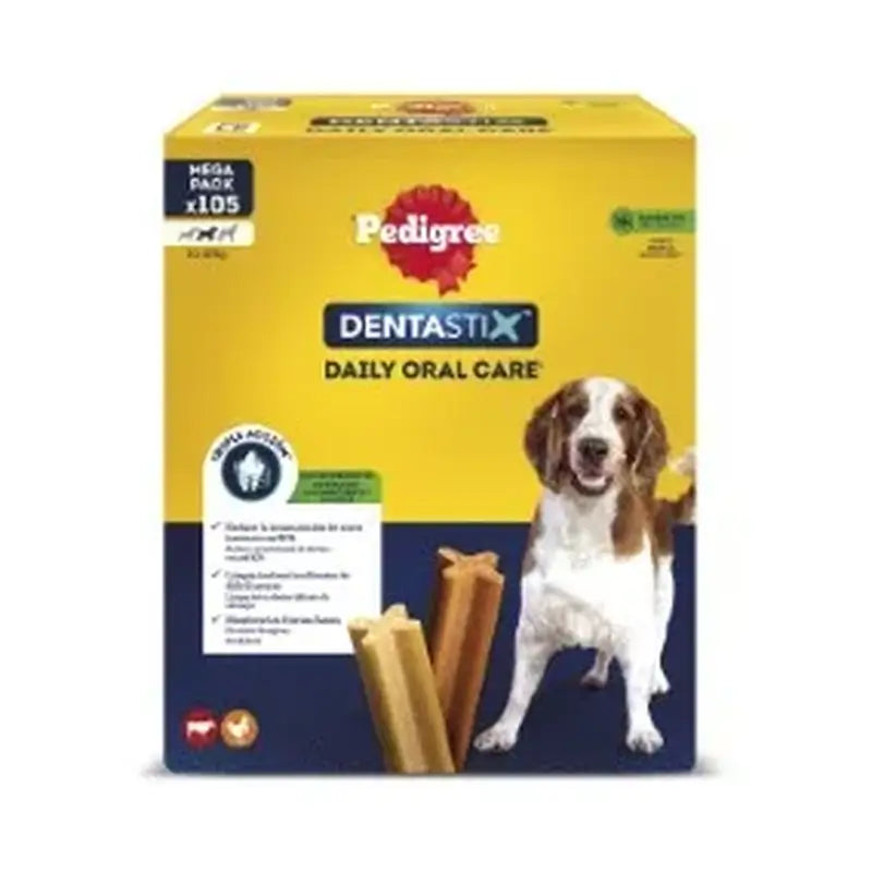 Pedigree Dentastix 105 15X7 Sticks Medium