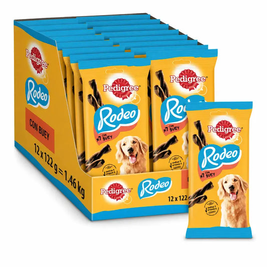 Pedigree Rodeo Beef 7 Strips 12X122Gr