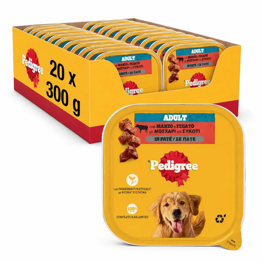 Pedigree Beef Livery Portion Box 20X300Gr