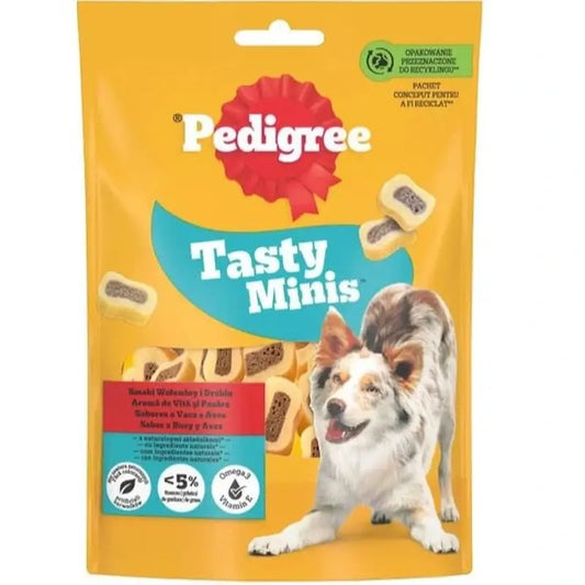 Pedigree Tasty Minis Chewy Slices Beef 6 x 155g