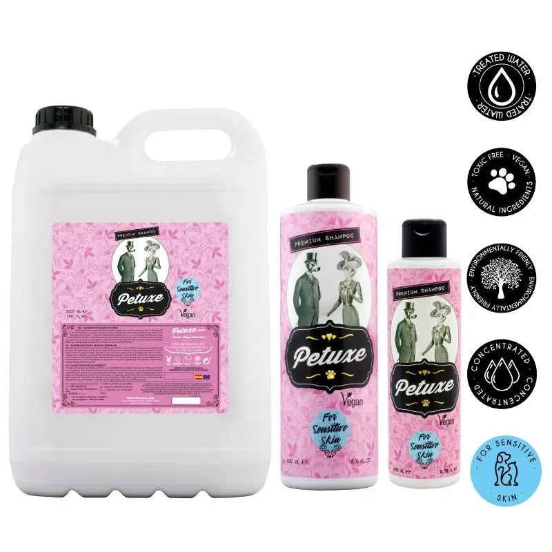 Petuxe Hypoallergenic Shampoo (Sensitive Skin). Zero%: Salt, Sulfates, Silicones,... 5000 Ml