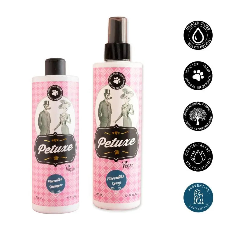 Petuxe Preventive Pack (Shampoo + Spray)