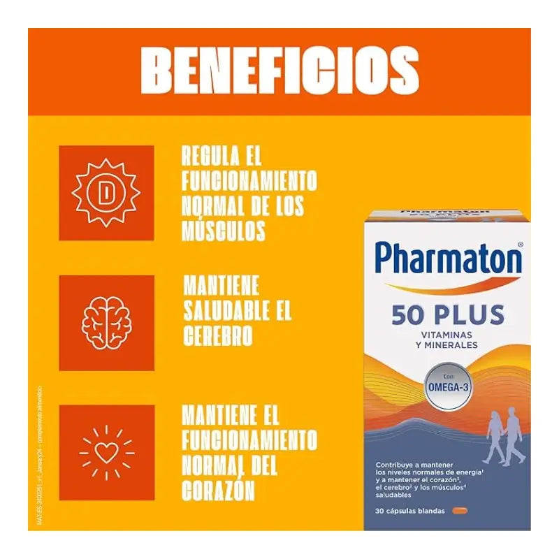 Pharmaton 50 Plus Multivitamin, 120 capsules
